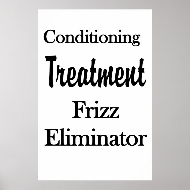 Salon Barbershop Posters Hair Conditioning Frizz (Frente)