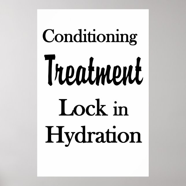 Salon Barbershop Posters Hair Conditioning Hydrate (Frente)