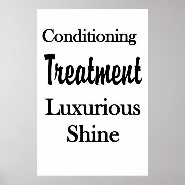 Salon Barbershop Posters Hair Conditioning Shine (Frente)