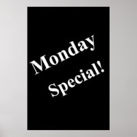 Salon Barbershop Posters Lunes Especial