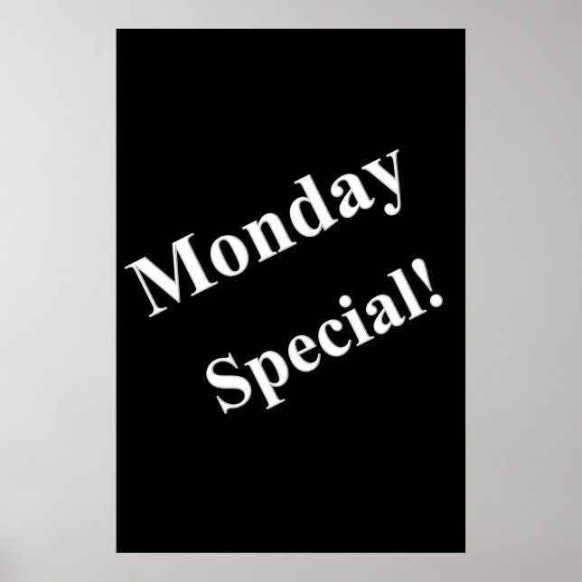 Salon Barbershop Posters Lunes Especial (Frente)