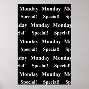 Salon Barbershop Posters Lunes Especial