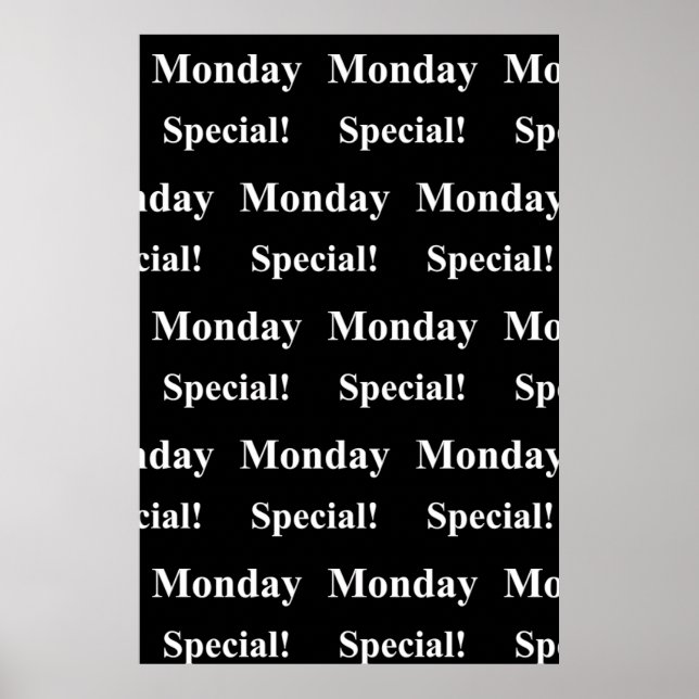 Salon Barbershop Posters Lunes Especial (Frente)