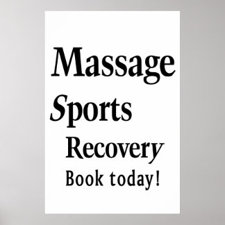 Salon Barbershop Posters Massage Sports 