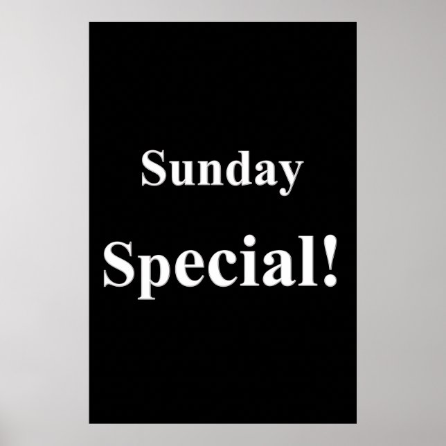 Salon Barbershop Posters Sunday Special (Frente)