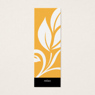 Salon Bookmark Spa audaz hoja flor amarillo