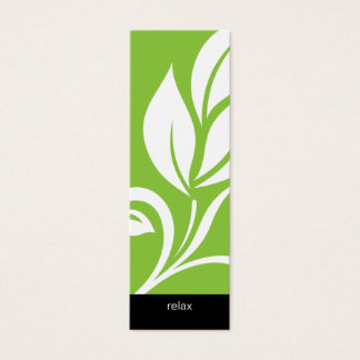 Salon Bookmark Spa audaz hoja flor floral verde