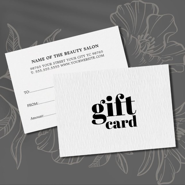 Salón de belleza blanca de textura elegante minima (Subido por el creador)