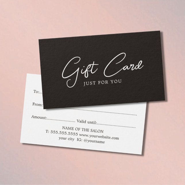 Salón de Belleza Blanco Negro minimalista (Subido por el creador)