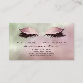 Salón de belleza de la tarjeta de fidelidad maquil