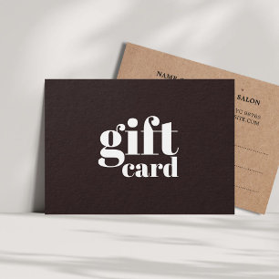 Salón De Belleza Kraft De Gris Oscuro Simple Impre