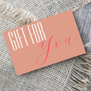 Salón de belleza moderno Certificado de regalo ros