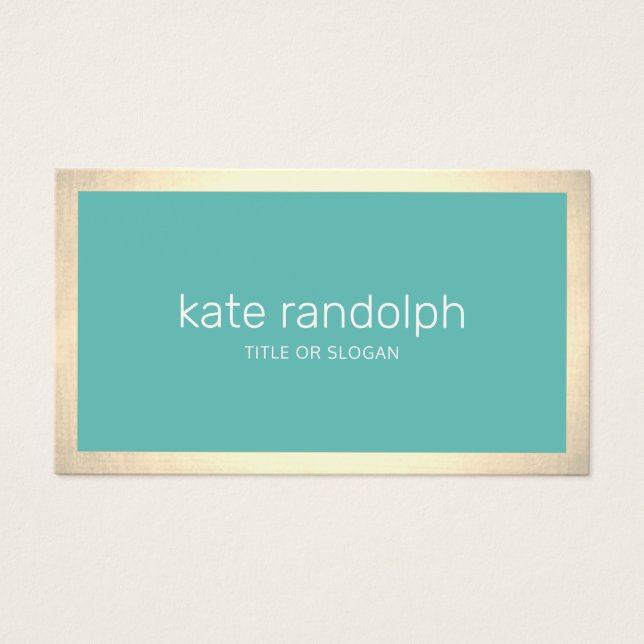 Salón de belleza moderno de estilo turquesa con bo (Frente)