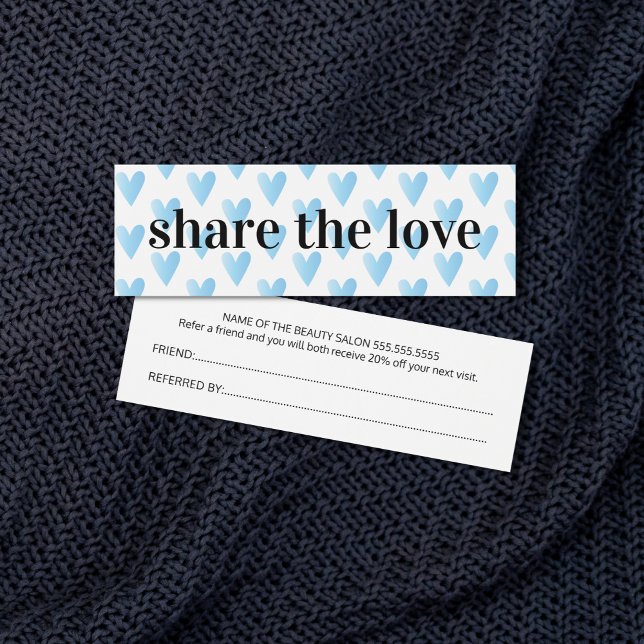 Salón de belleza moderno Guay Blue Hearts (Subido por el creador)