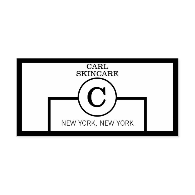 Salón de belleza moderno Mono Sello de caucho para (Diseño)