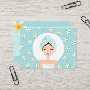 Salón de belleza o tarjeta de visita del spa - azu