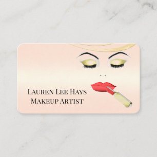 Salón de belleza para maquillaje Tarjetas de visit