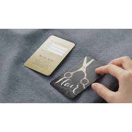 Salón de Belleza Peluquero Cita Tijeras de Oro