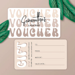 Salón de belleza retro beige de moda o tarjeta de