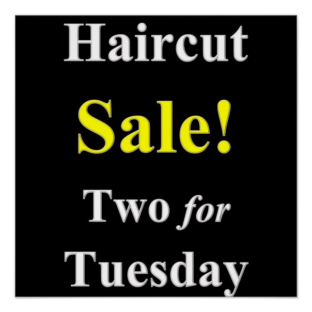 Salón de belleza, salón de uñas, posters de peluqu (Anverso)