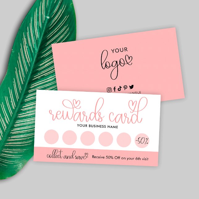Salón de belleza Tarjeta de Lealtad de Estilo Cora (Subido por el creador)