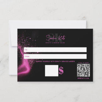 Salón de Belleza Tarjeta de Regalo Cantidad para R
