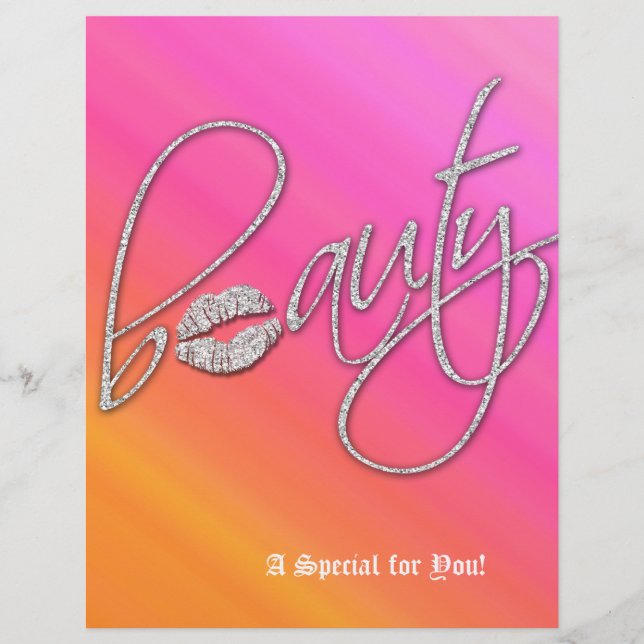 Salón de belleza Volante Pelo Naranja Rosa Litros  (Frente)