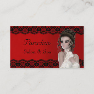 Salón de belleza y tarjeta de visita de Spa con es