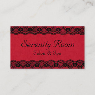 Salón de belleza y tarjeta de visita de Spa con es