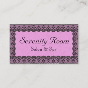 Salón de belleza y tarjeta de visita de Spa con es