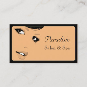Salón de belleza y tarjeta de visita de Spa con es