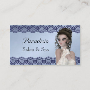 Salón de belleza y tarjeta de visita de Spa con es