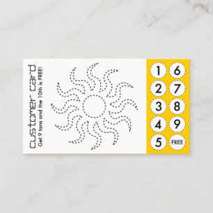 salón de bronceado cortar tarjetas perforadoras
