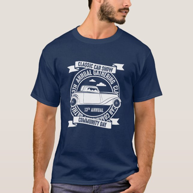 Salón de coches clásicos - Camiseta anual de reuni (Anverso)