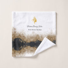 Salón de Estilista de Pelo Dorado y Negro