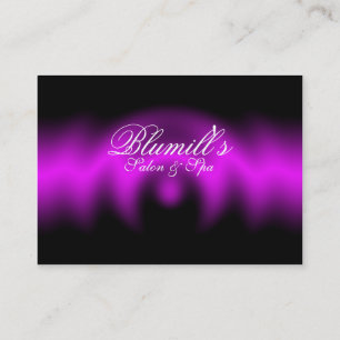Salón de la terapia del masaje y tarjeta de visita