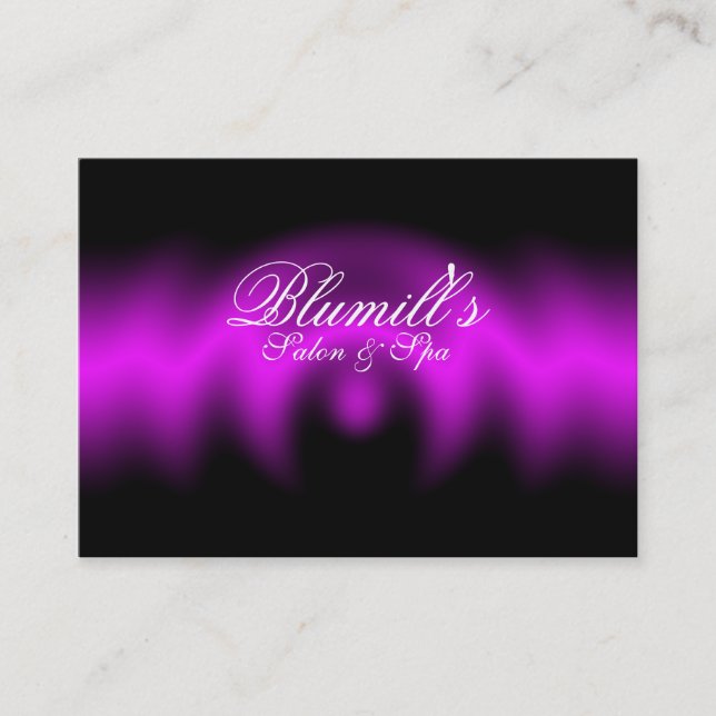 Salón de la terapia del masaje y tarjeta de visita (Anverso)