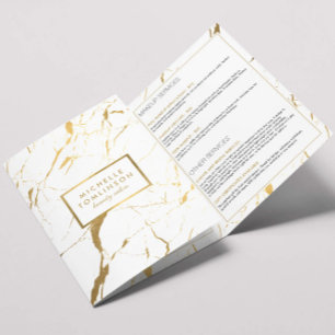 Salón de Mármol Blanco y Dorado o Folleto de Produ