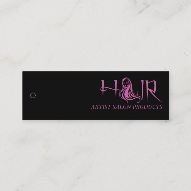 Salón de pelo - Etiqueta de precio de mercadería (Anverso)