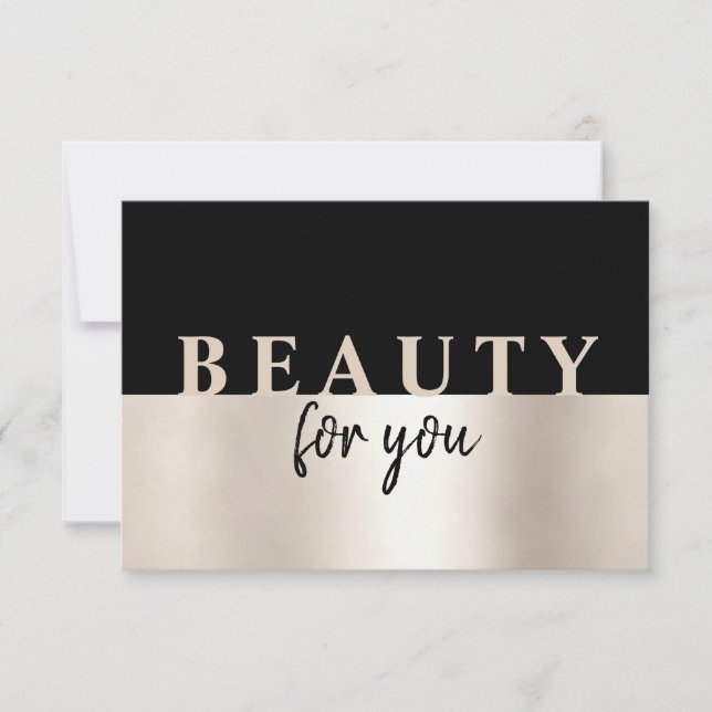 Salón de pelo moderno oro (Anverso)