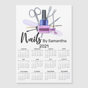 Salón de uñas de acuarela Manicura Esmalte de uñas