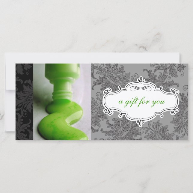 Salon de uñas o certificados de regalo de spa de d (Anverso)