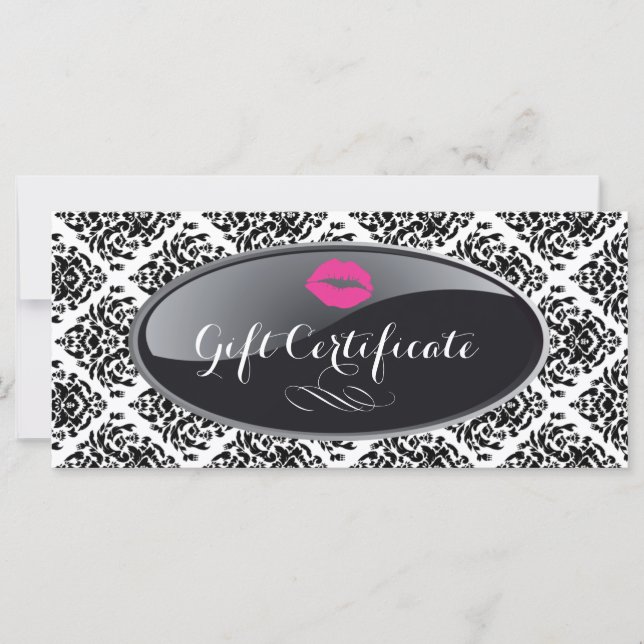 SALÓN ELEGANTE Y CERTIFICADO DE REGALO DE SPA (Anverso)