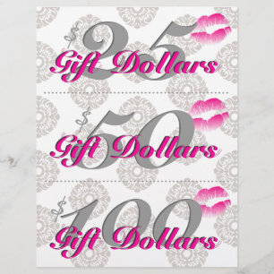 Salon Flyer Spa Lips Certificados De Regalo De Dam