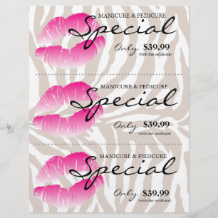 Salon Flyer Spa Litros Cebra Rosa Beige