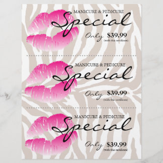 Salon Flyer Spa Litros Cebra Rosa Beige