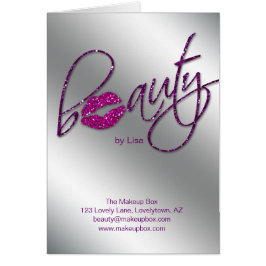 Salón Folleto Belleza maquillaje Artista Cosmetólo