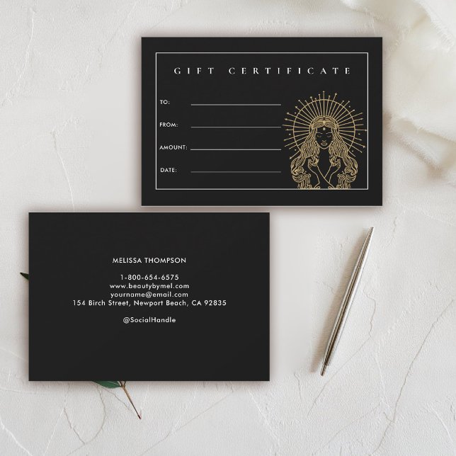 Salon Makeup Hair Nails Lazas Regalo Tarot (hair salon gift certificate mystical tarot celestial beauty makeup nails lashes stylist beauty )