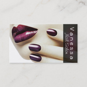 Salón Nail, Spa, Belleza, Tarjeta de visita Cosme