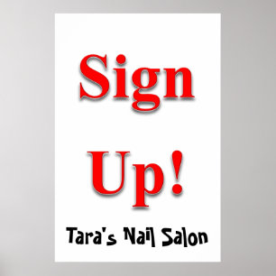 Salon Posters de Barbershop Rótulo arriba